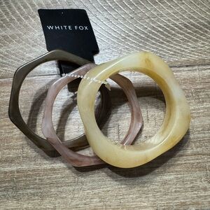 White Fox Boutique Earthy Toned Bracelet Set